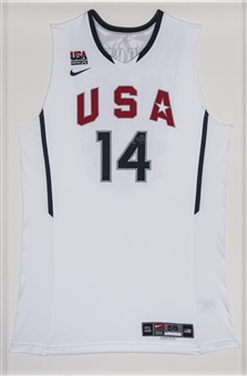2010 Lamar Odom FIBA Tournament Game Worn Team USA Jersey (Letter of Provenance) 